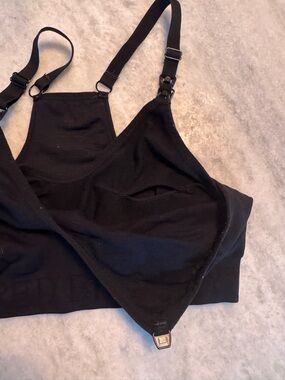 Kindred Bravely Black Nursing & Pumping Sports Bra